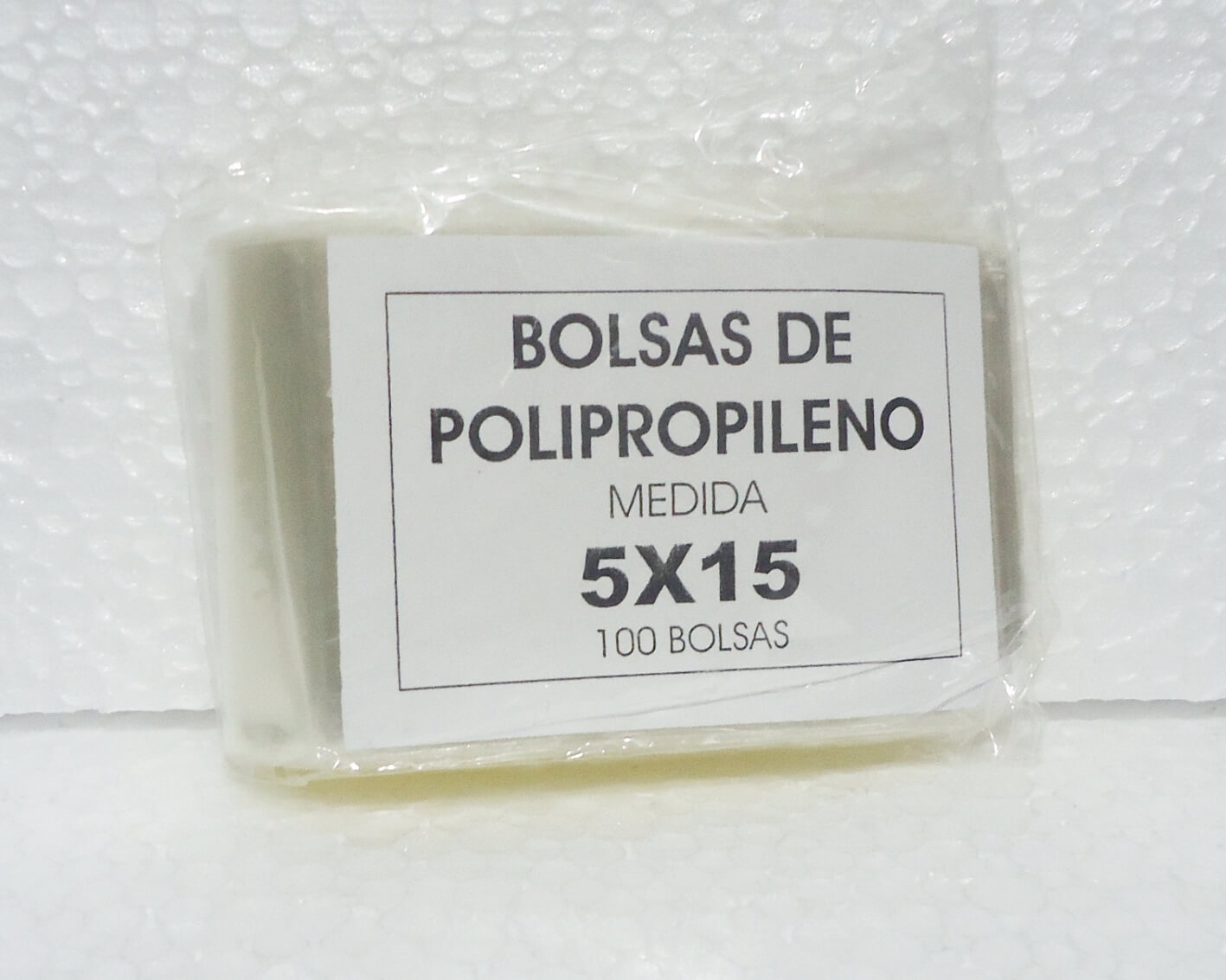 BOLSA POLIPROPILENO  5x15/7x15 x 100