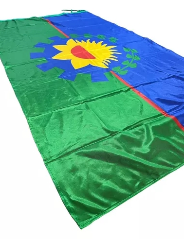 BANDERA BONAERENSE POLIAMIDA 0,90x1,50