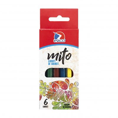 LAPICES DE COLOR EZCO X 6 CORTOS