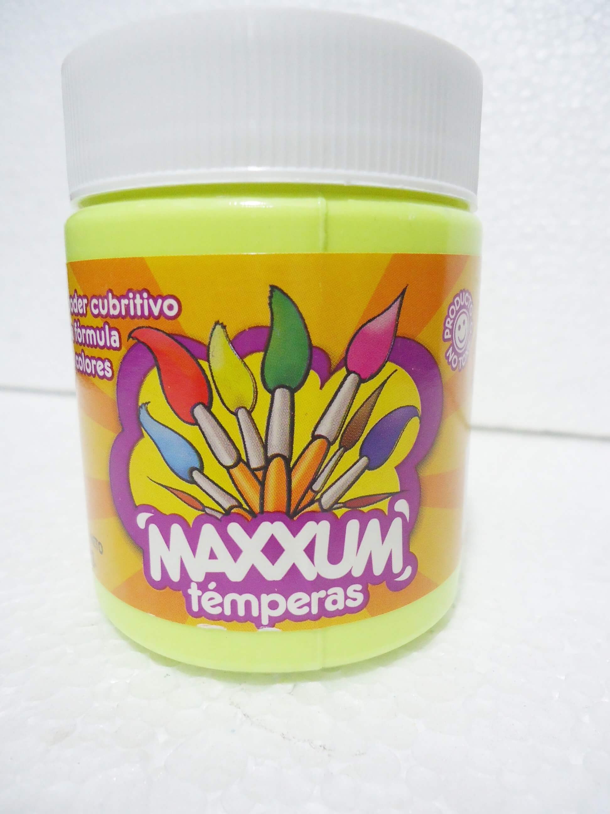 TEMPERA x250 gr  MAXXUM FLUO AMARILLA