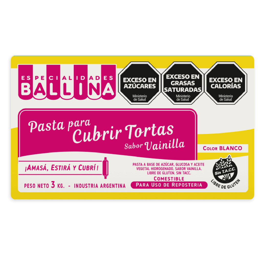 COBERTURA BALLINA x3Kg VAINILLA