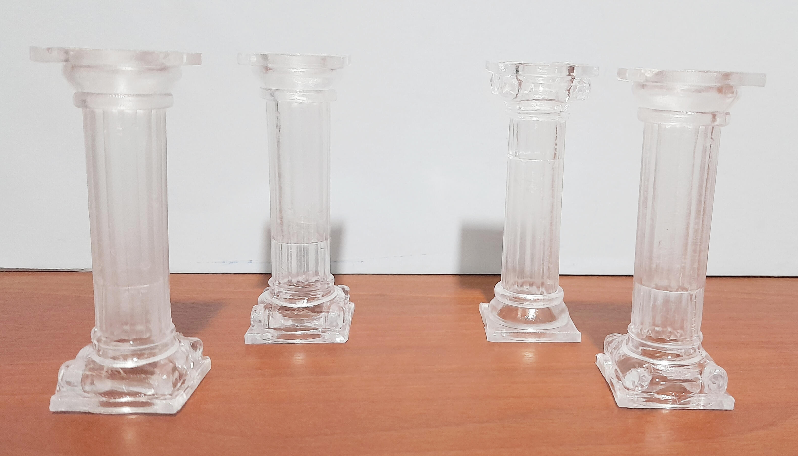 COLUMNA WILTON CHICA 9cm CRISTAL x 4