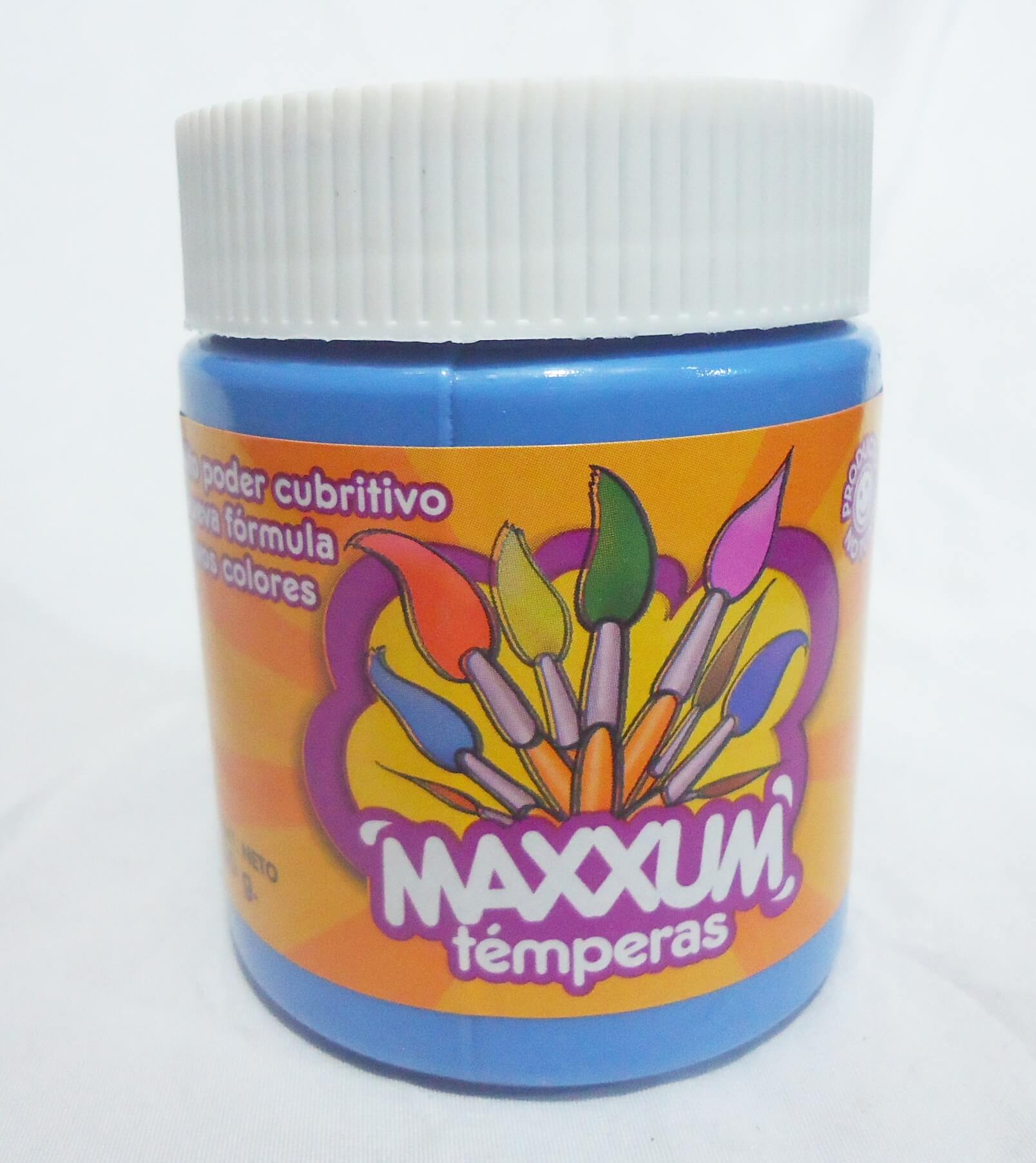 TEMPERA x250 gr  MAXXUM CELESTE