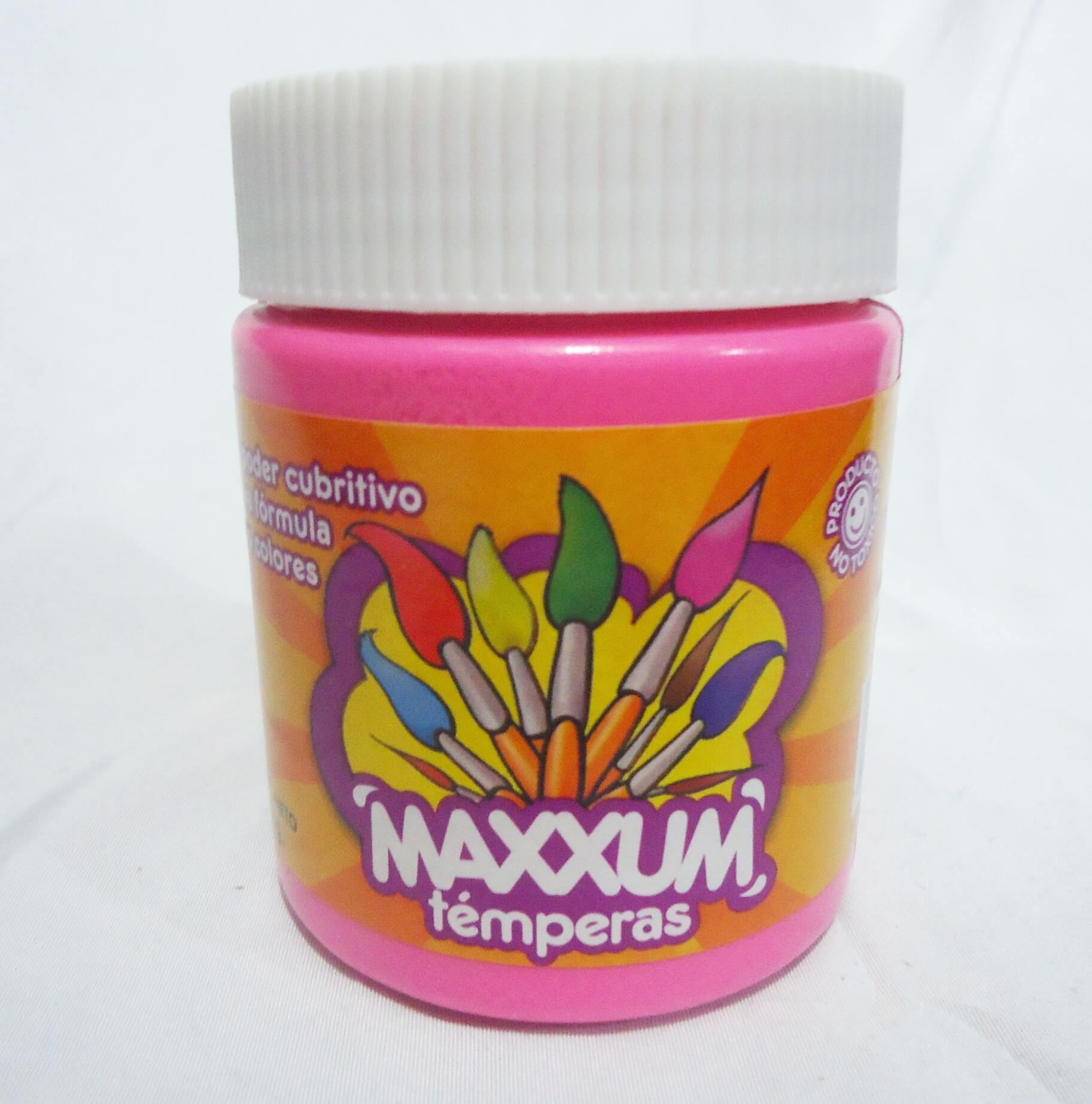 TEMPERA x250 gr  MAXXUM FLUO ROSA