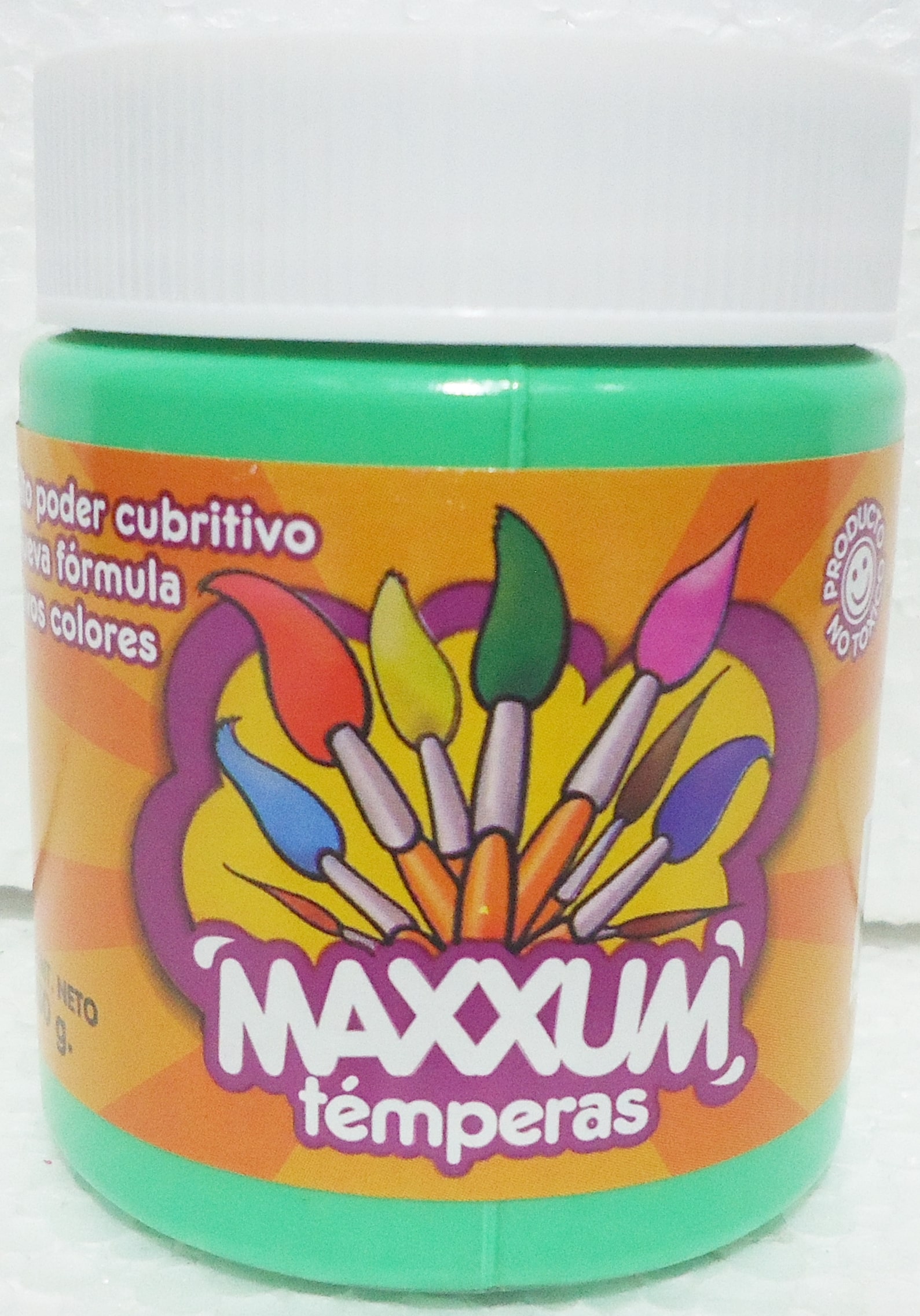 TEMPERA X250 gr  MAXXUM FLUO VERDE