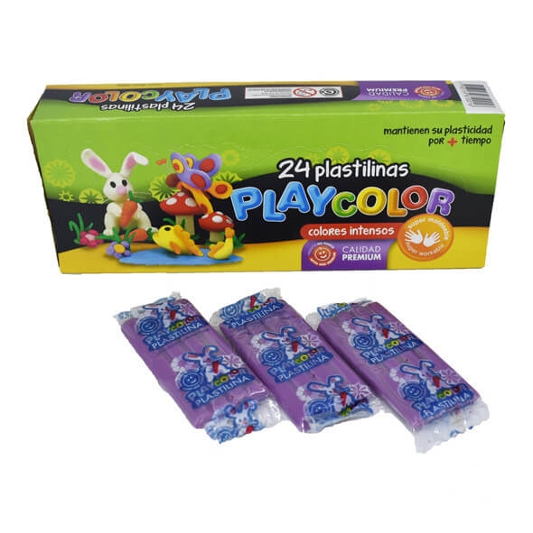 PLASTILINA PLAYCOLORx24u VIOLETA