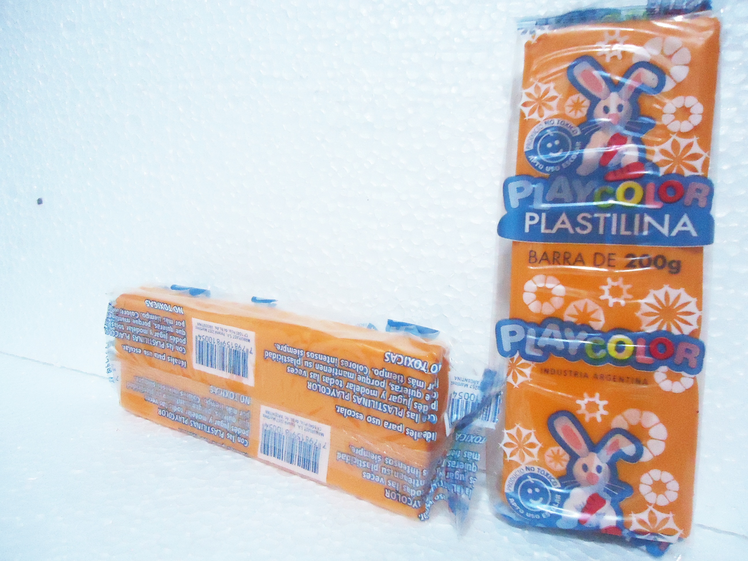 PLASTILINA PLAYCOLORx200gr NARANJA