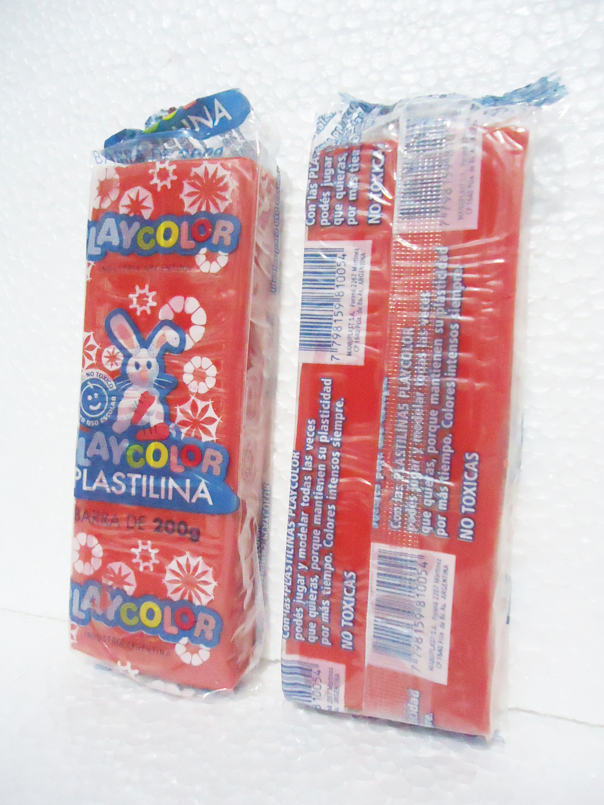 PLASTILINA PLAYCOLORx200gr ROJO