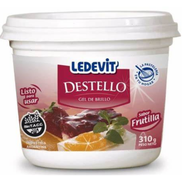 GEL DE BRILLO LEDEVIT x310gr FRUTILLA