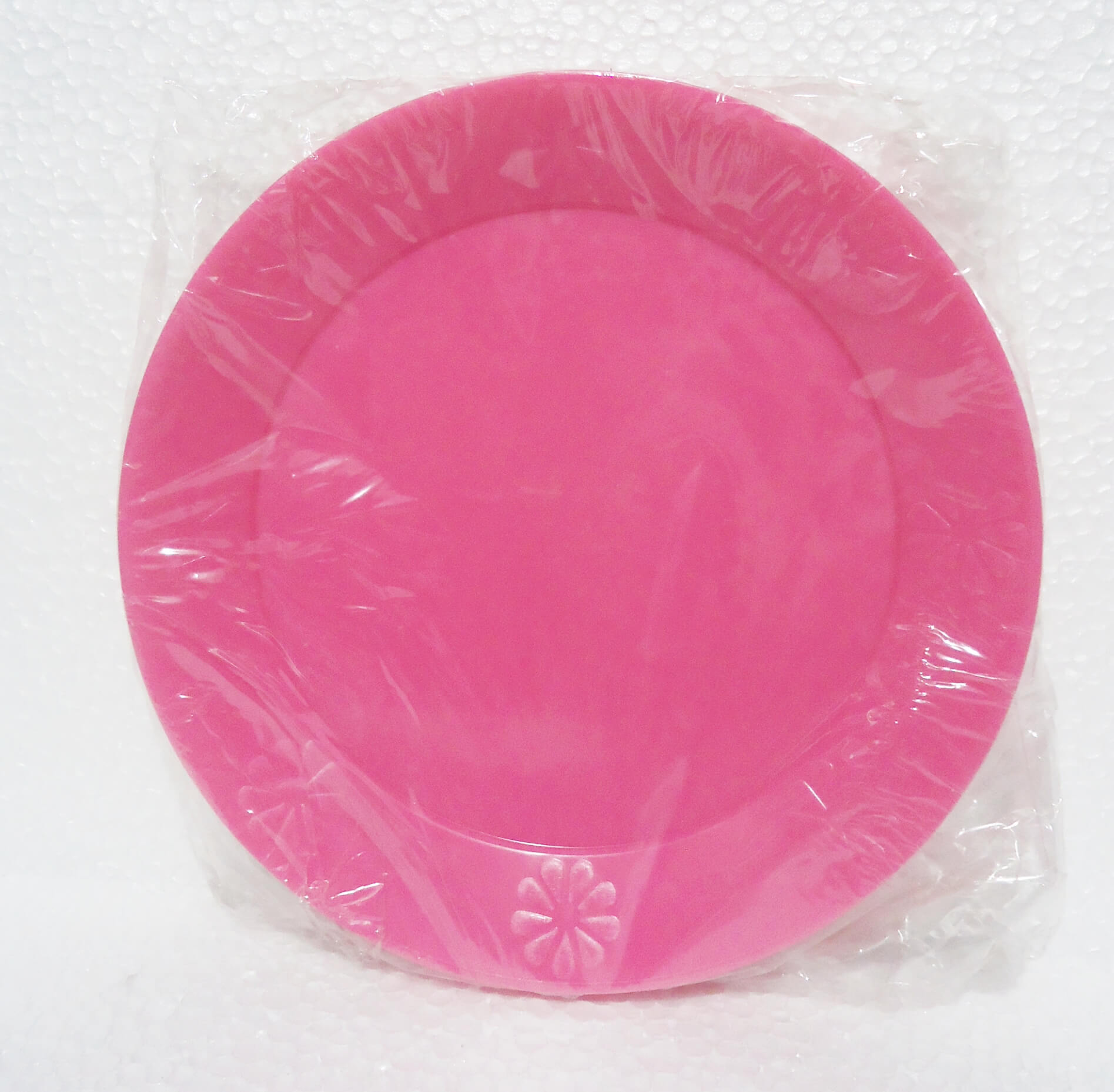 PLATO RIGIDO CHICO 17cm ROSA x10