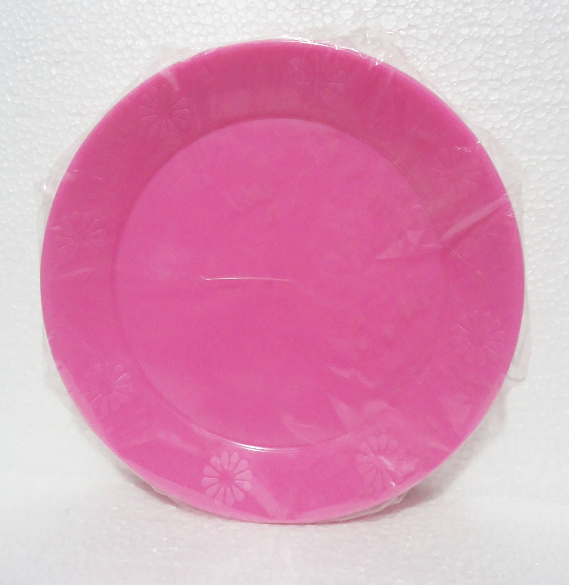 PLATO RIGIDO GRANDE 23cm ROSA x10