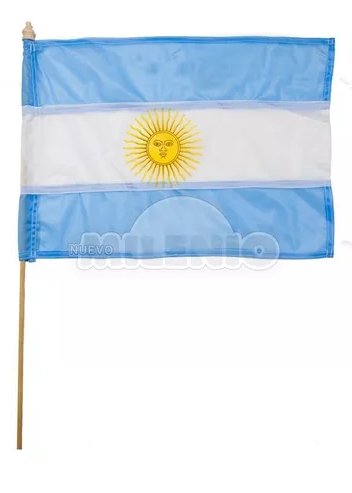 BANDERA C/ASTA 40x60 C/SOL NUEVO MILENIO