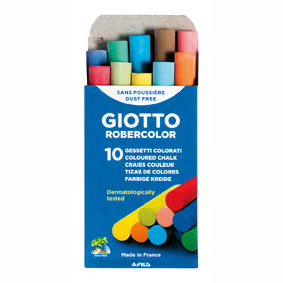 TIZA COLOR x10 GIOTTO NO TOXICA/NO MANC