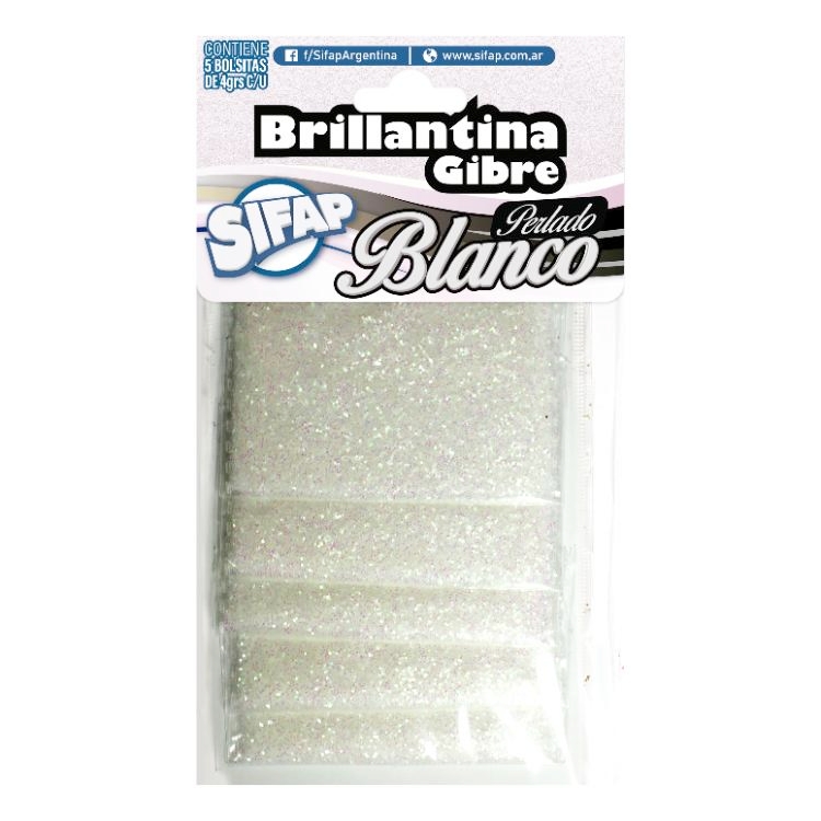 BRILLANTINA GIBRE 5x4GRS BLANCO SIFAP