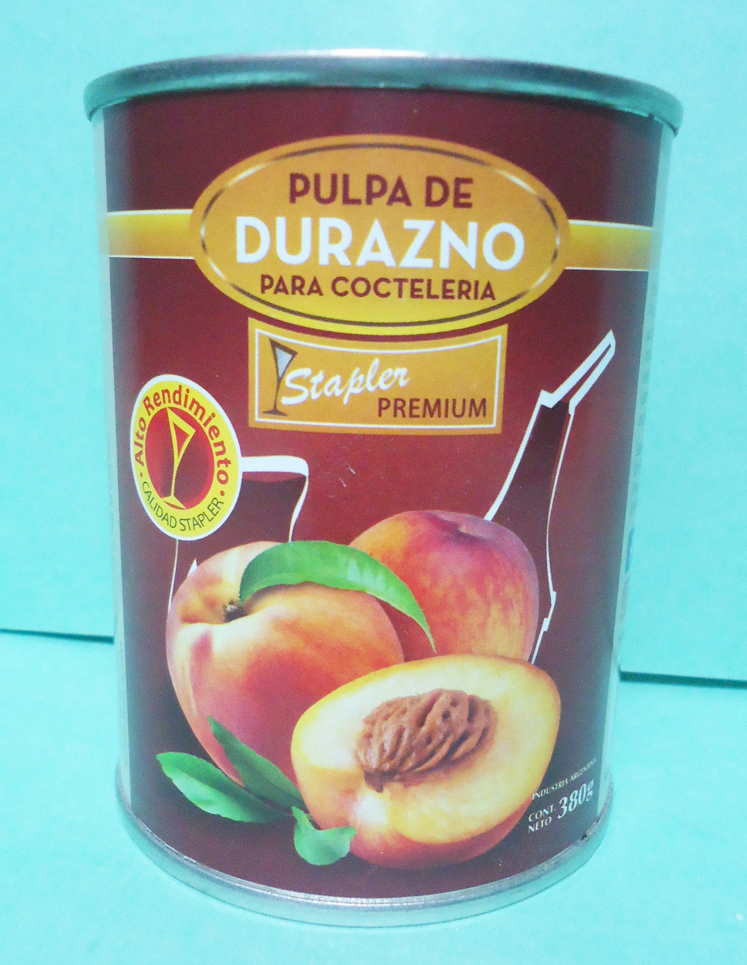 PULPA DE DURAZNO STAPLER x 380gr