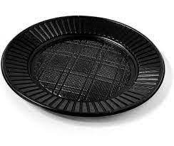 PLATO DESCARTABLE MESA COLOR NEGRO X50