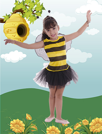 DISFRAZ CANDELA INFANTIL ABEJA T2/T3