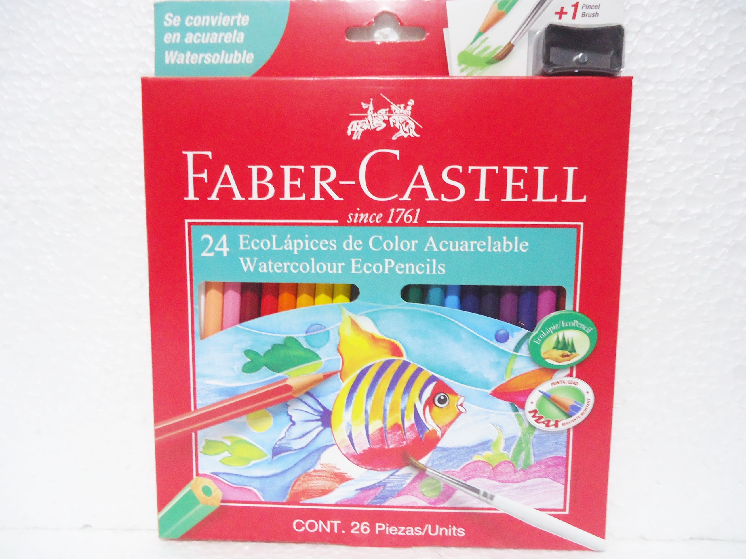 LAPICES DE COLOR FABER ACUARELABLES X24