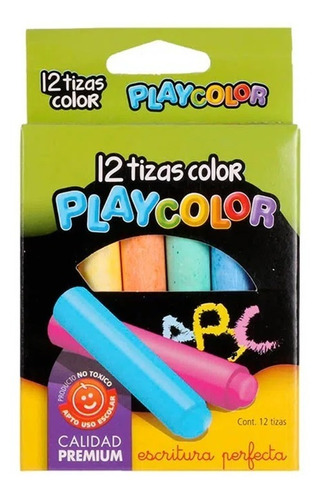 TIZA COLOR X12 PLAYCOLOR