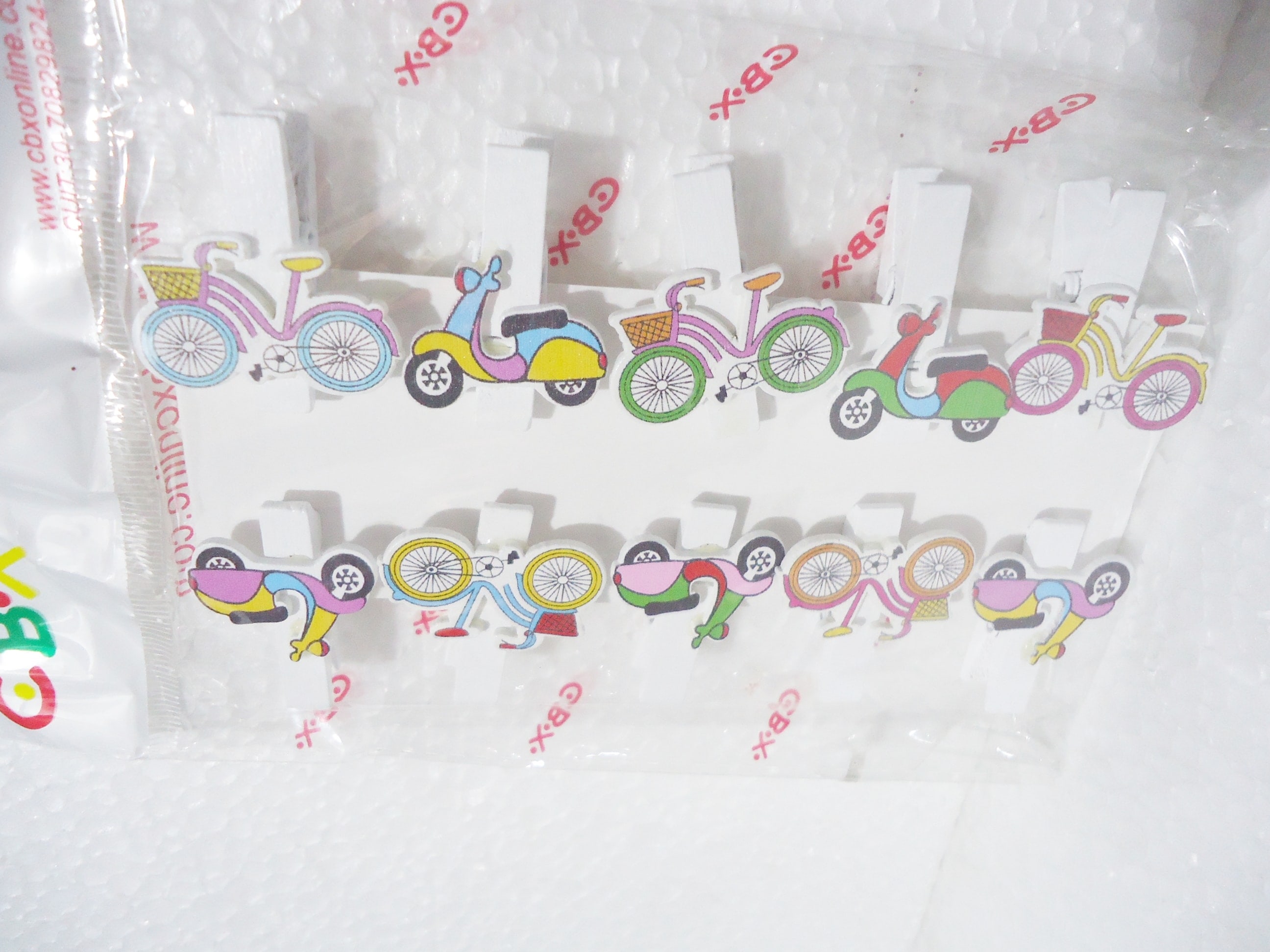 BROCHE MADERA C/APLIQUE X10 BICI