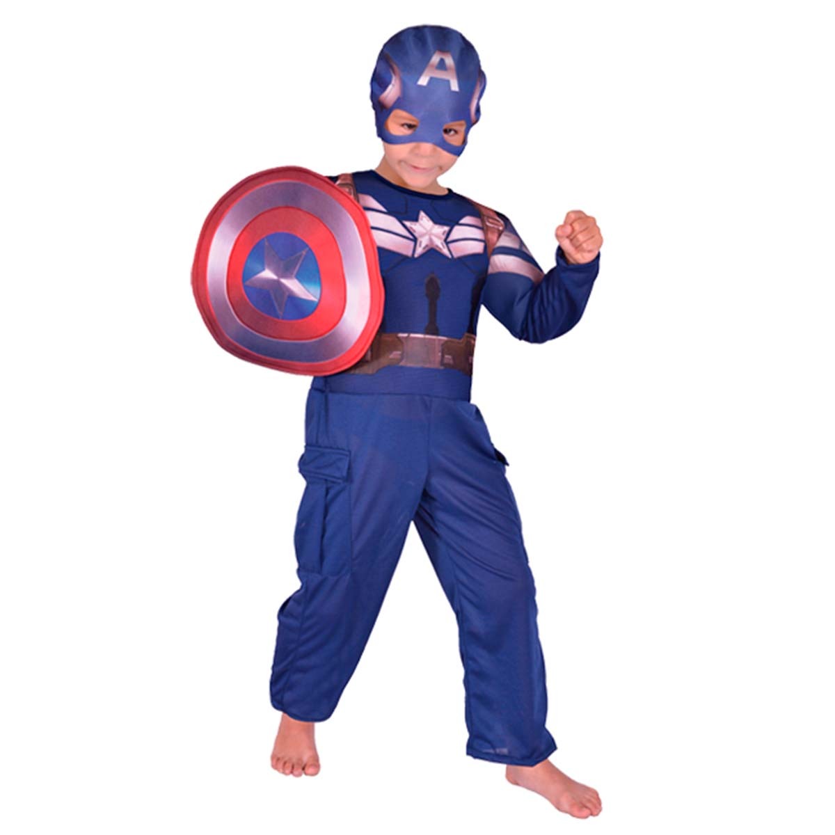 DISFRAZ CAPITAN AMERICA OFICIAL T1 ECONO