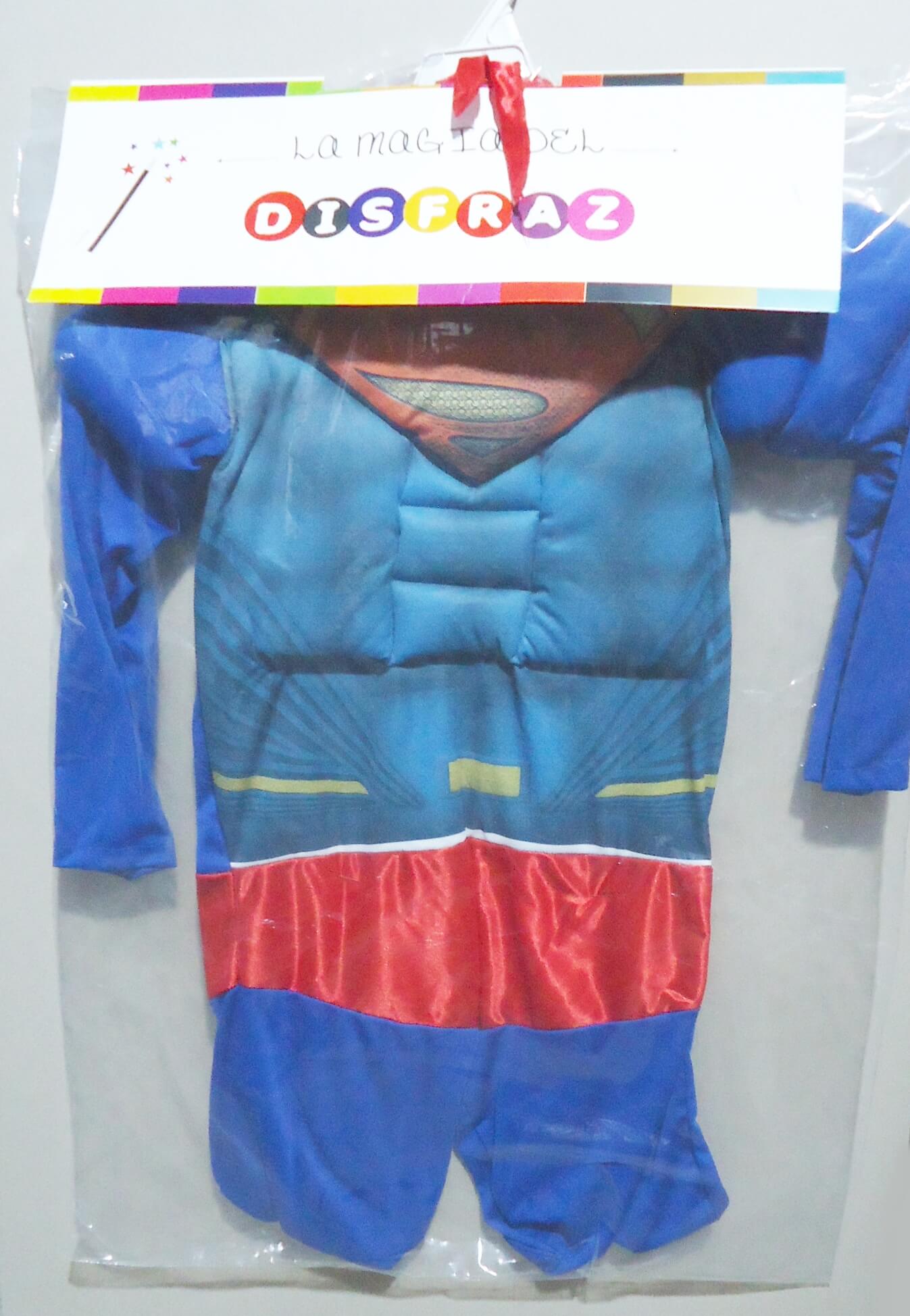 DISFRAZ MUSCULOSO SUPERMAN T2