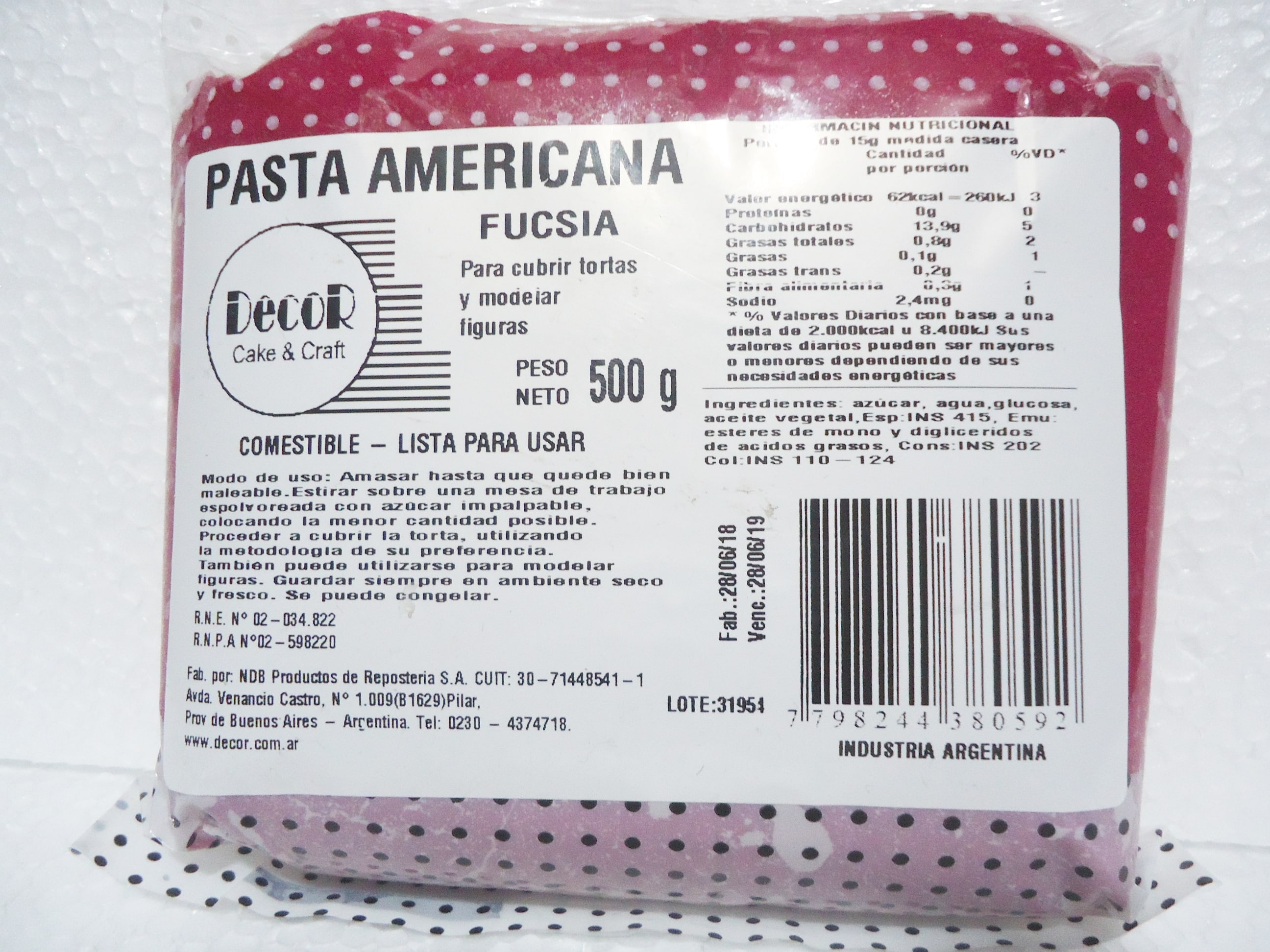 COBERTURA DECOR x500 GR FUCSIA