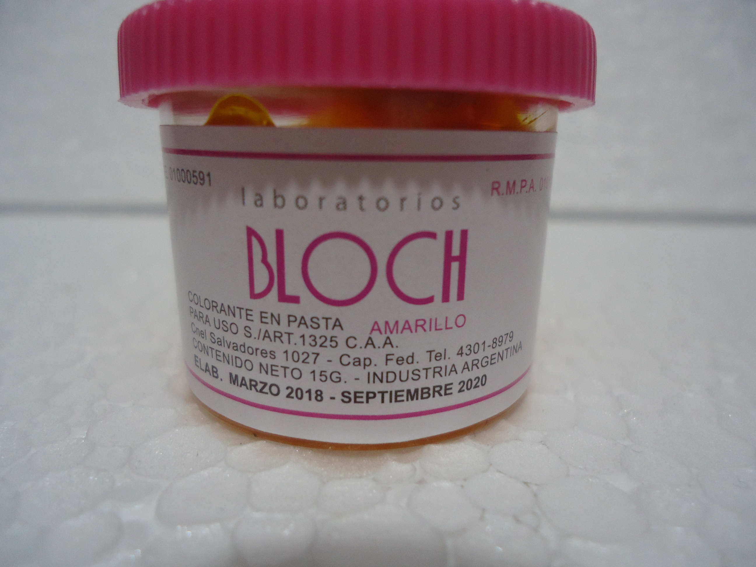 COLORANTE BLOCH AMARILLO