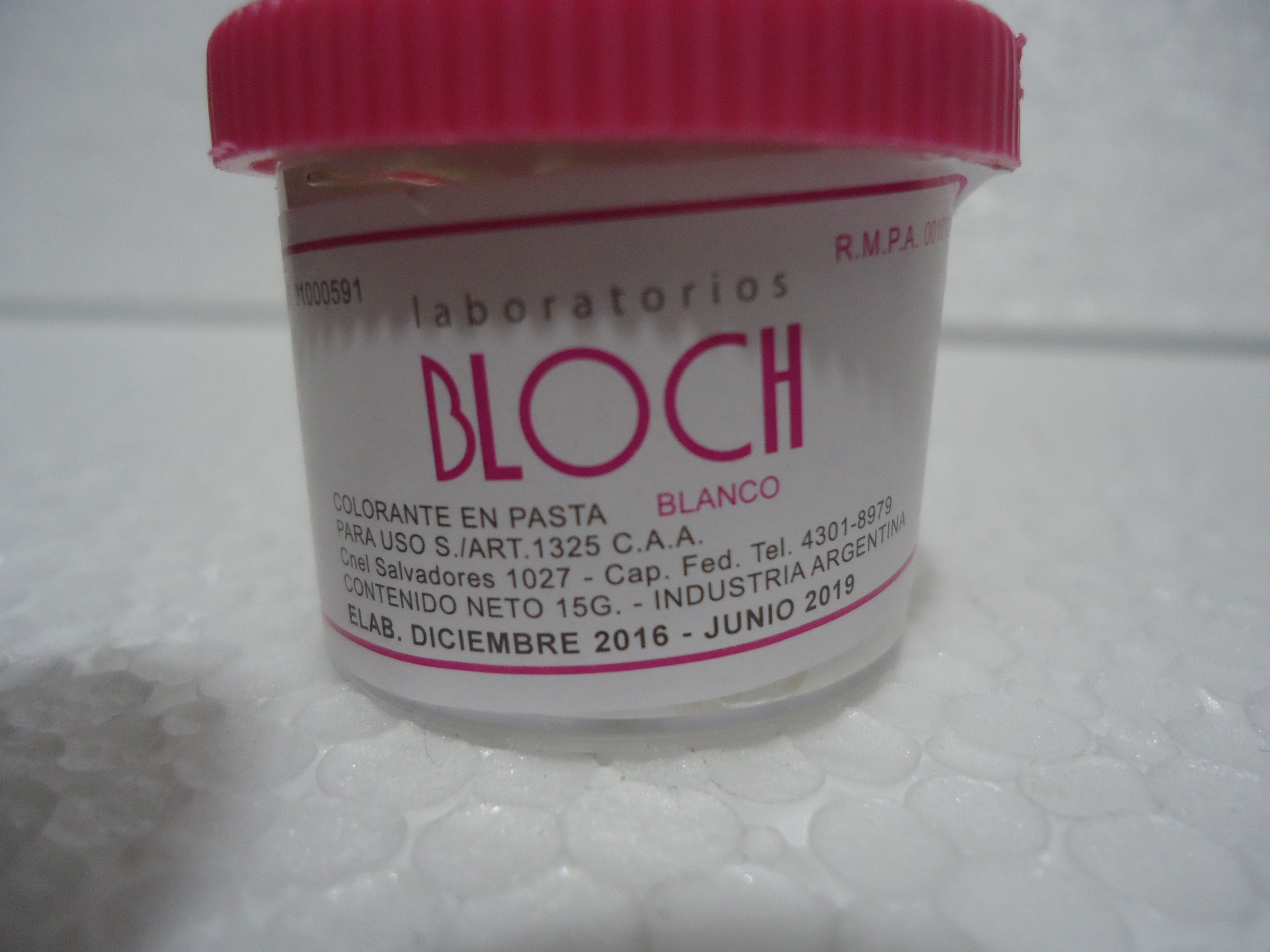 COLORANTE BLOCH BLANCO