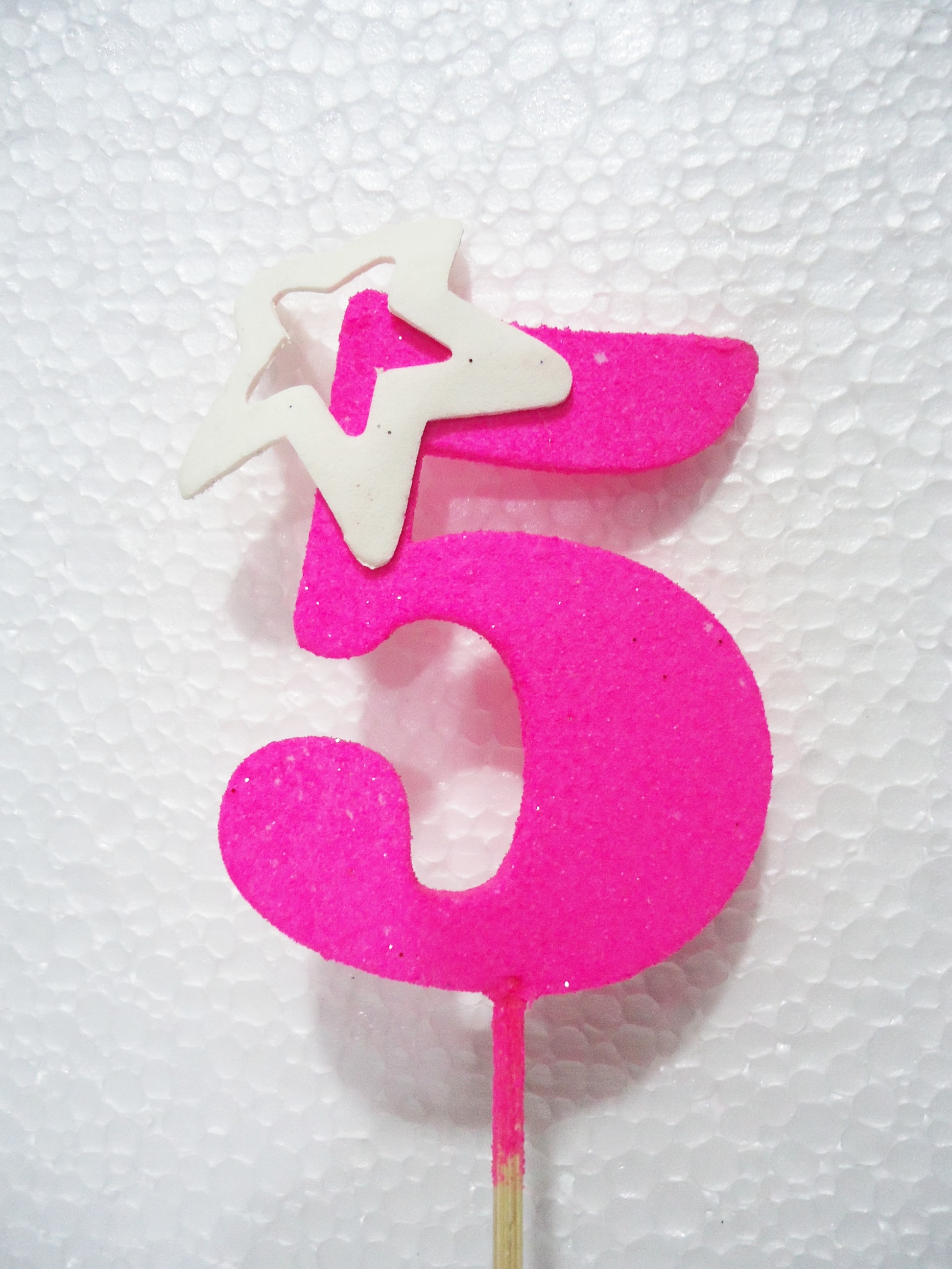 NUMERO PINCHE 5 FUCSIA FLUOR