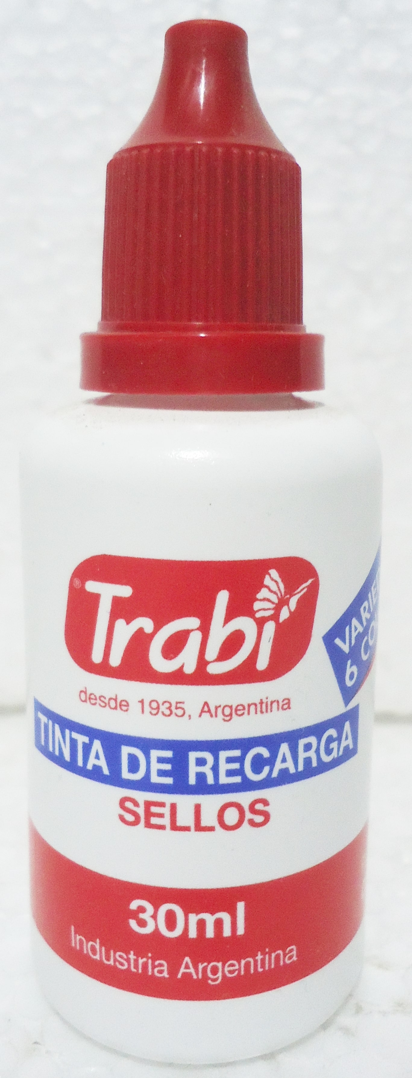 TINTA PARA SELLOS TRABI ROJO