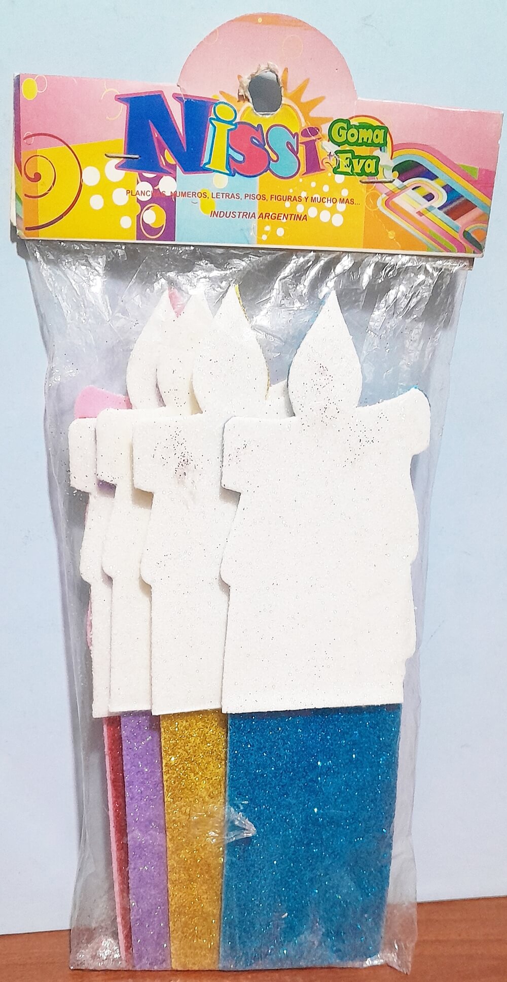 FORMITA GOMA EVA NAVIDAD NISSI VELAS X5