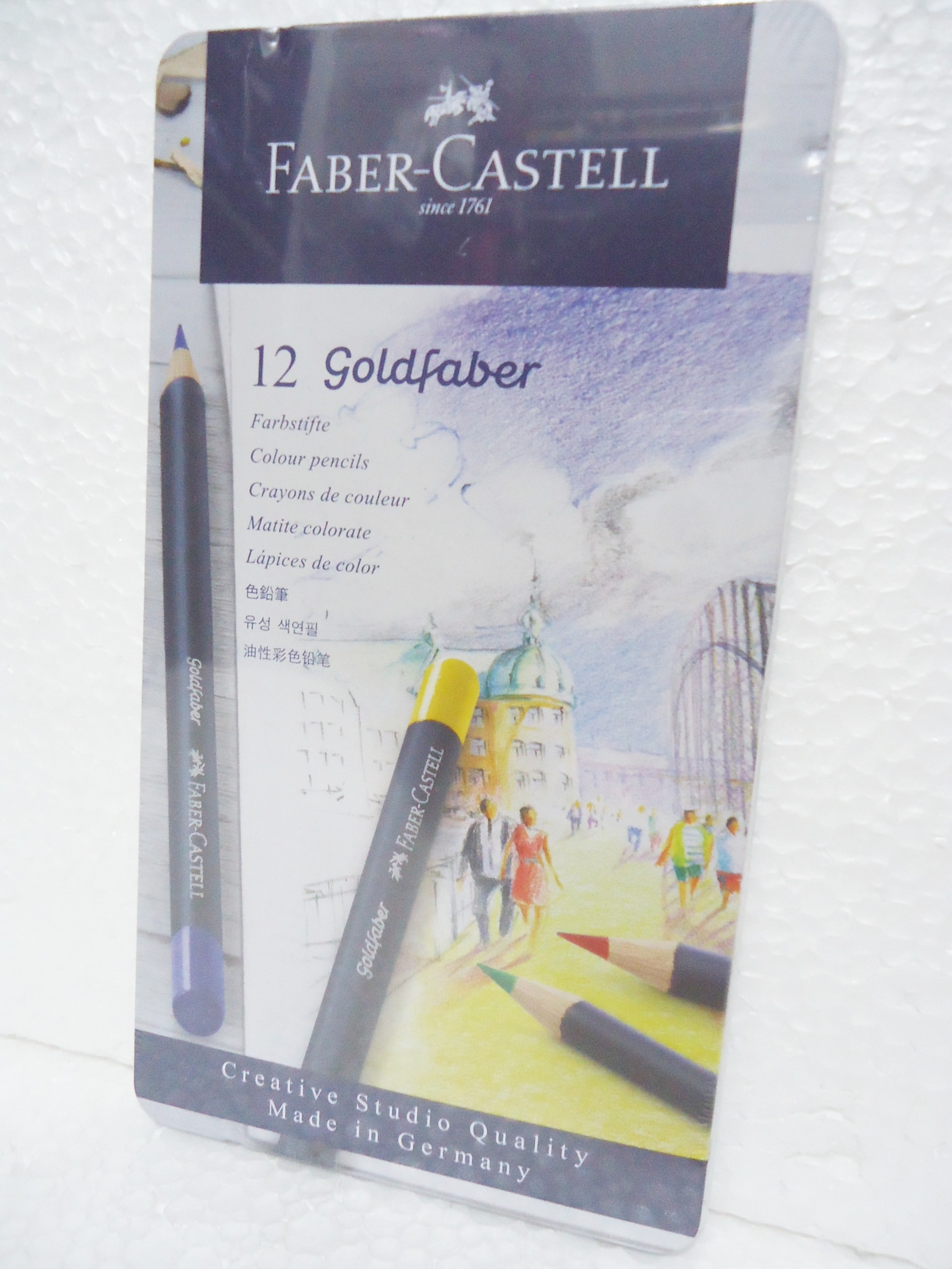 LAPICES DE COLOR FABER GOLD X12 LATA