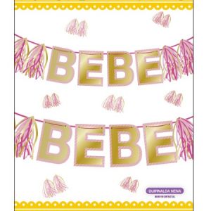 BABY SHOWER ROSA  BEBE BEBE BAB S03