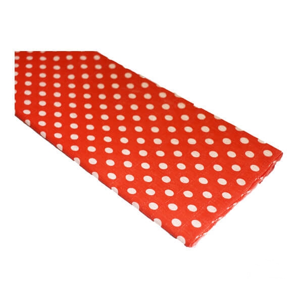 PAPEL CREPE LUNARES - ROJO