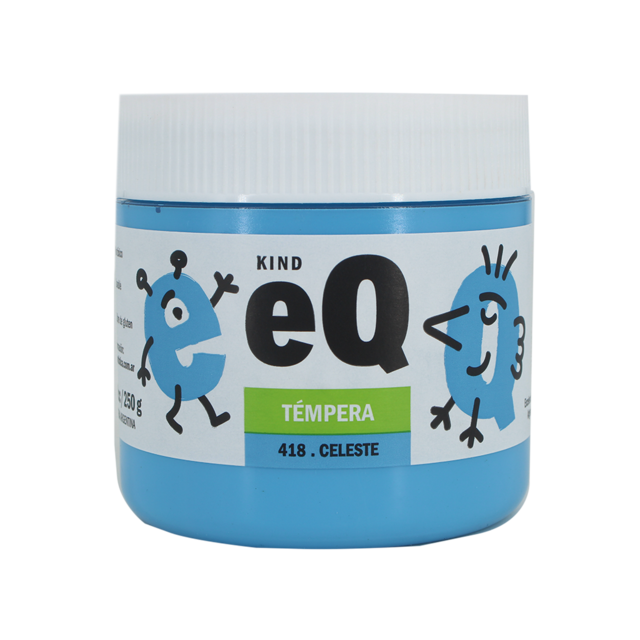 TEMPERA x250 gr  EQ CELESTE