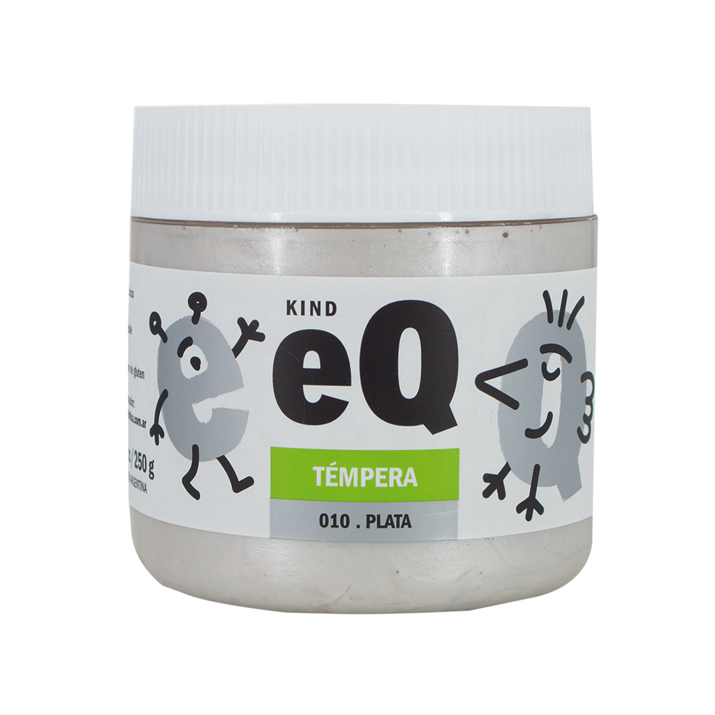 TEMPERA X250 gr  EQ METAL PLATA