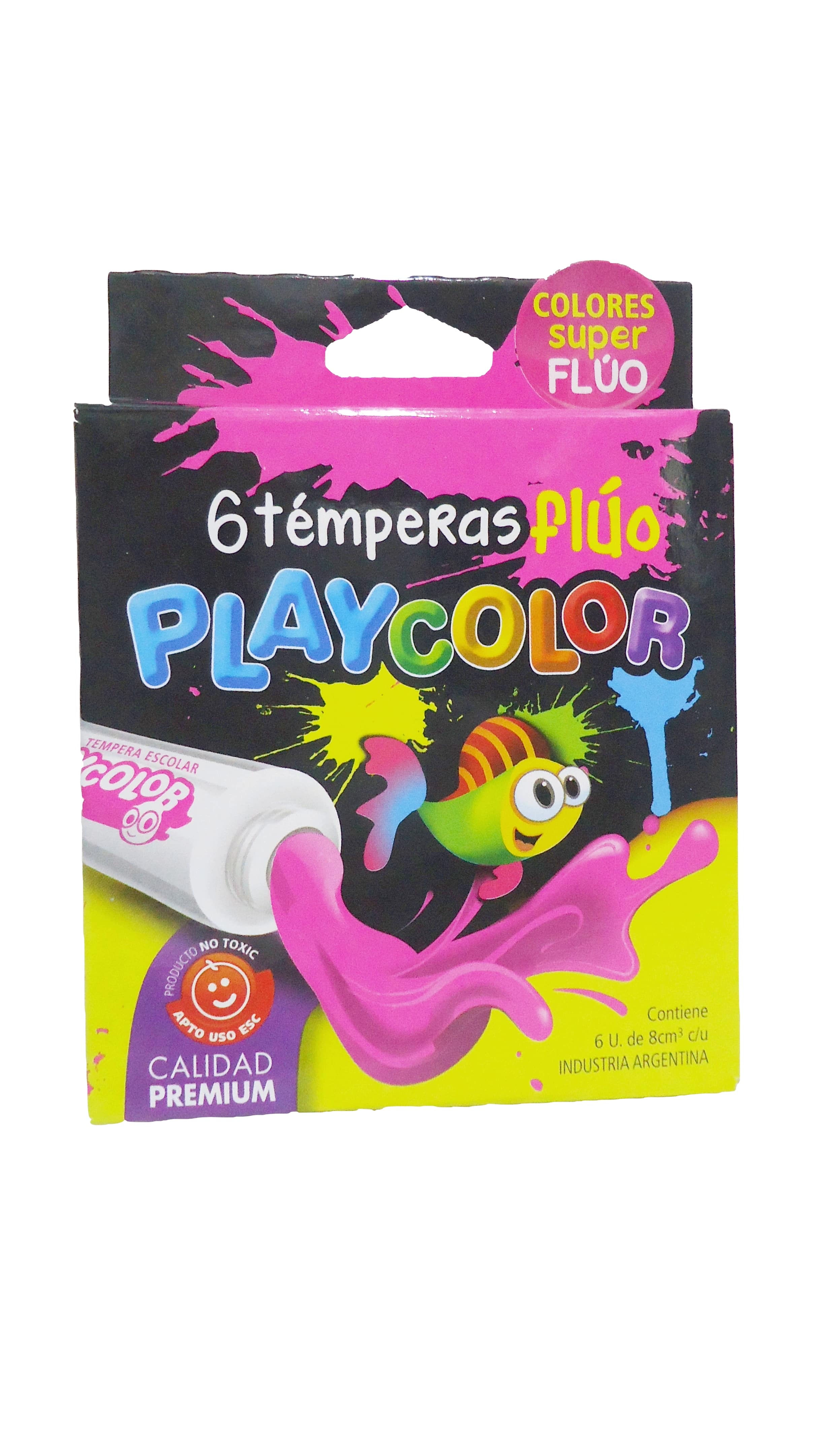 TEMPERA POMO x6 FLUO 8ml