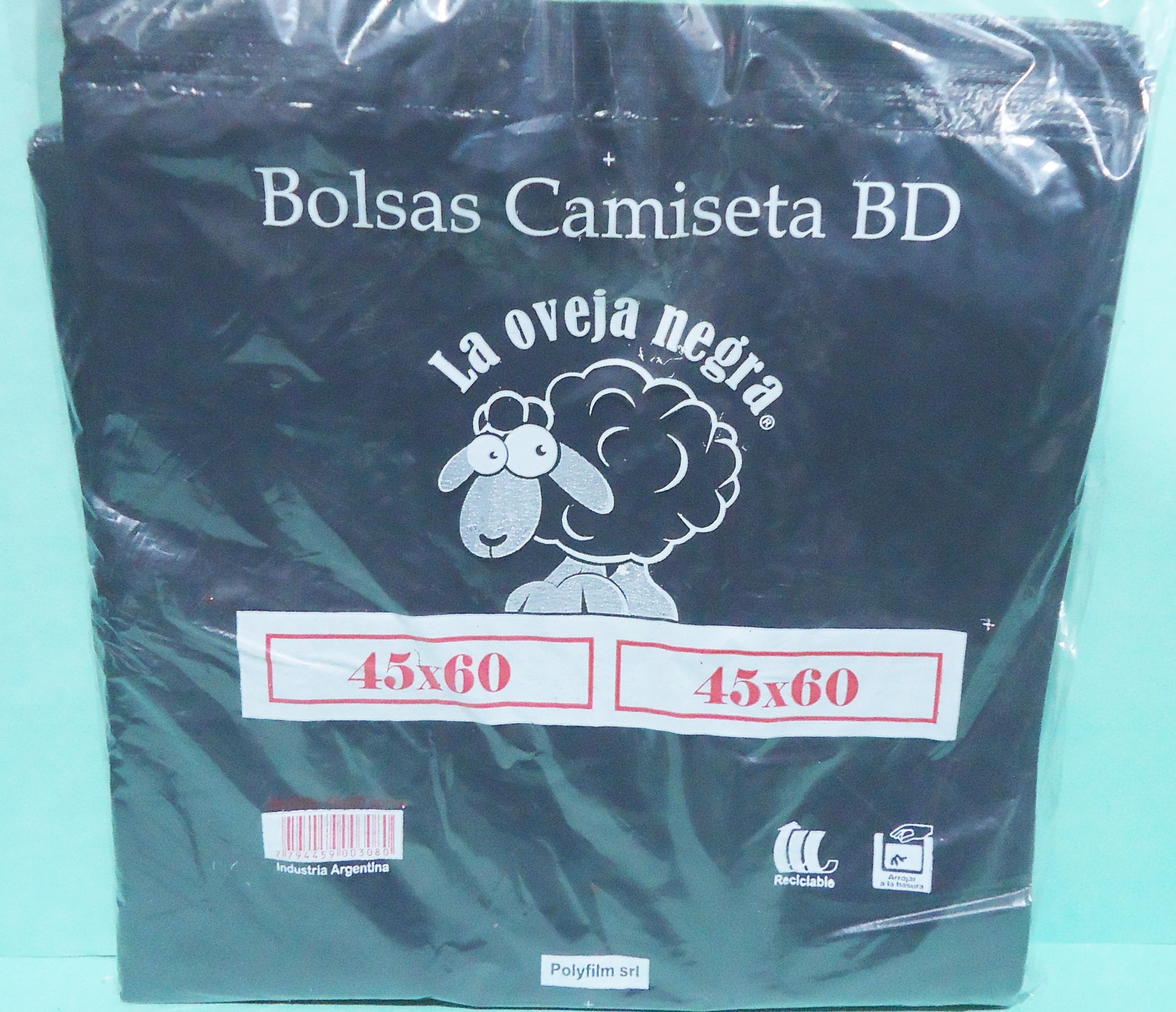 BOLSA CAMISETA BAJA DENSIDAD45x60 x50 NE