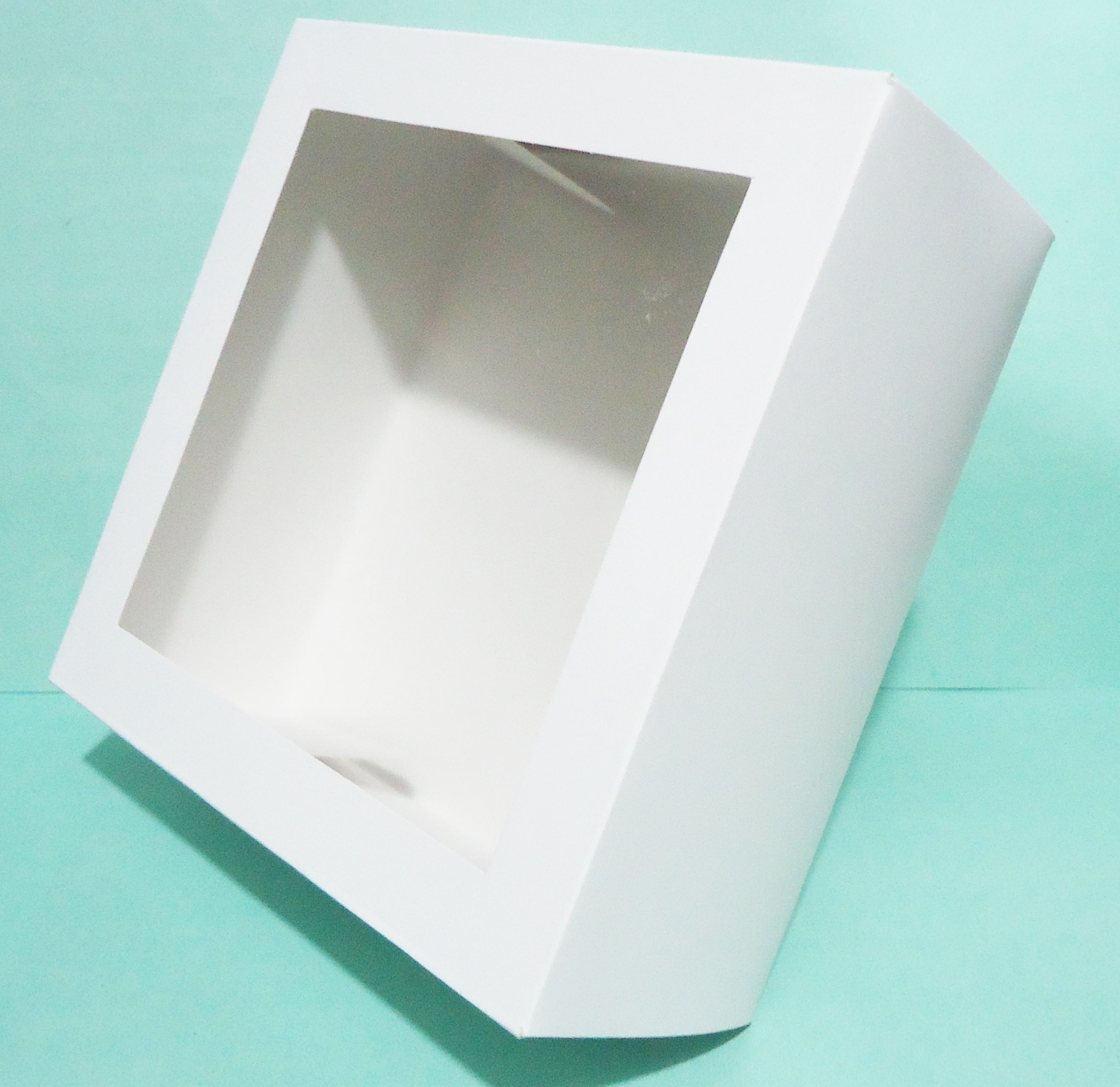 CAJA DE TORTAS VISOR 25x25x10 MEDOR