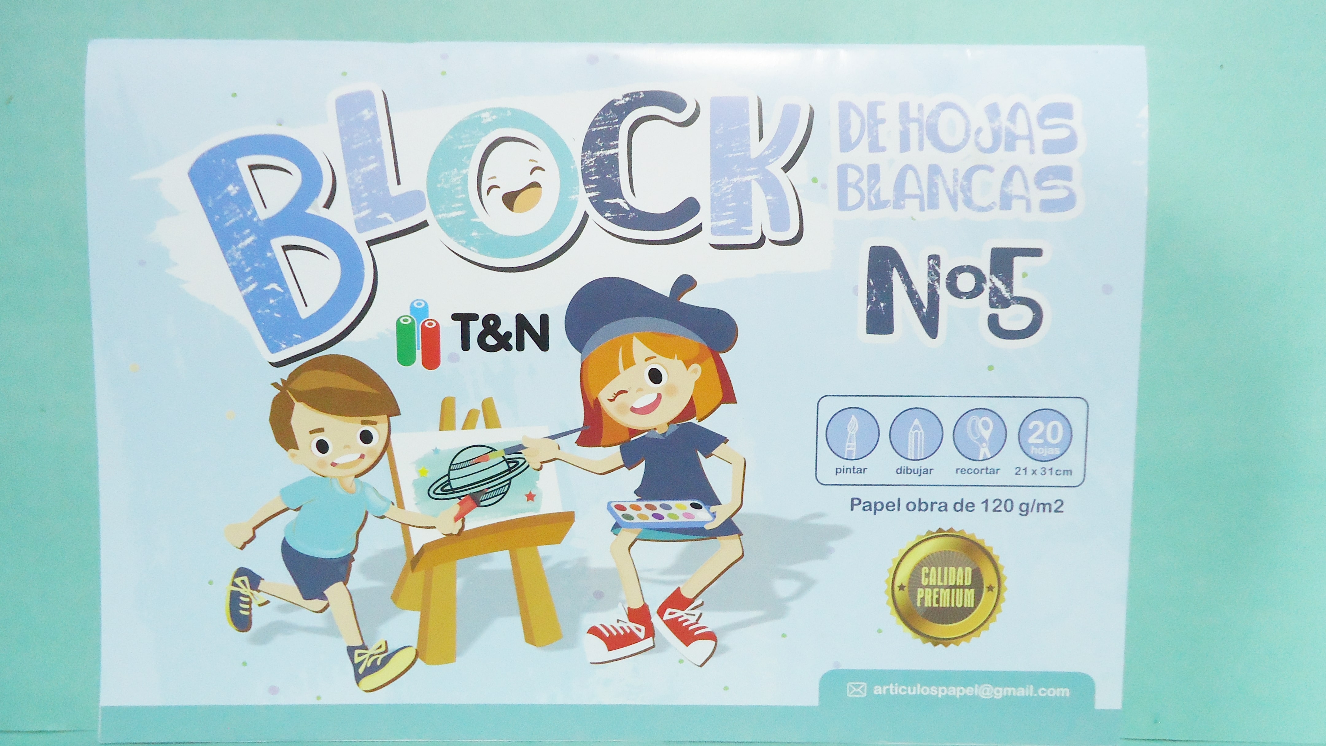 BLOCK DE DIBUJO BLANCO TYN X20HJ