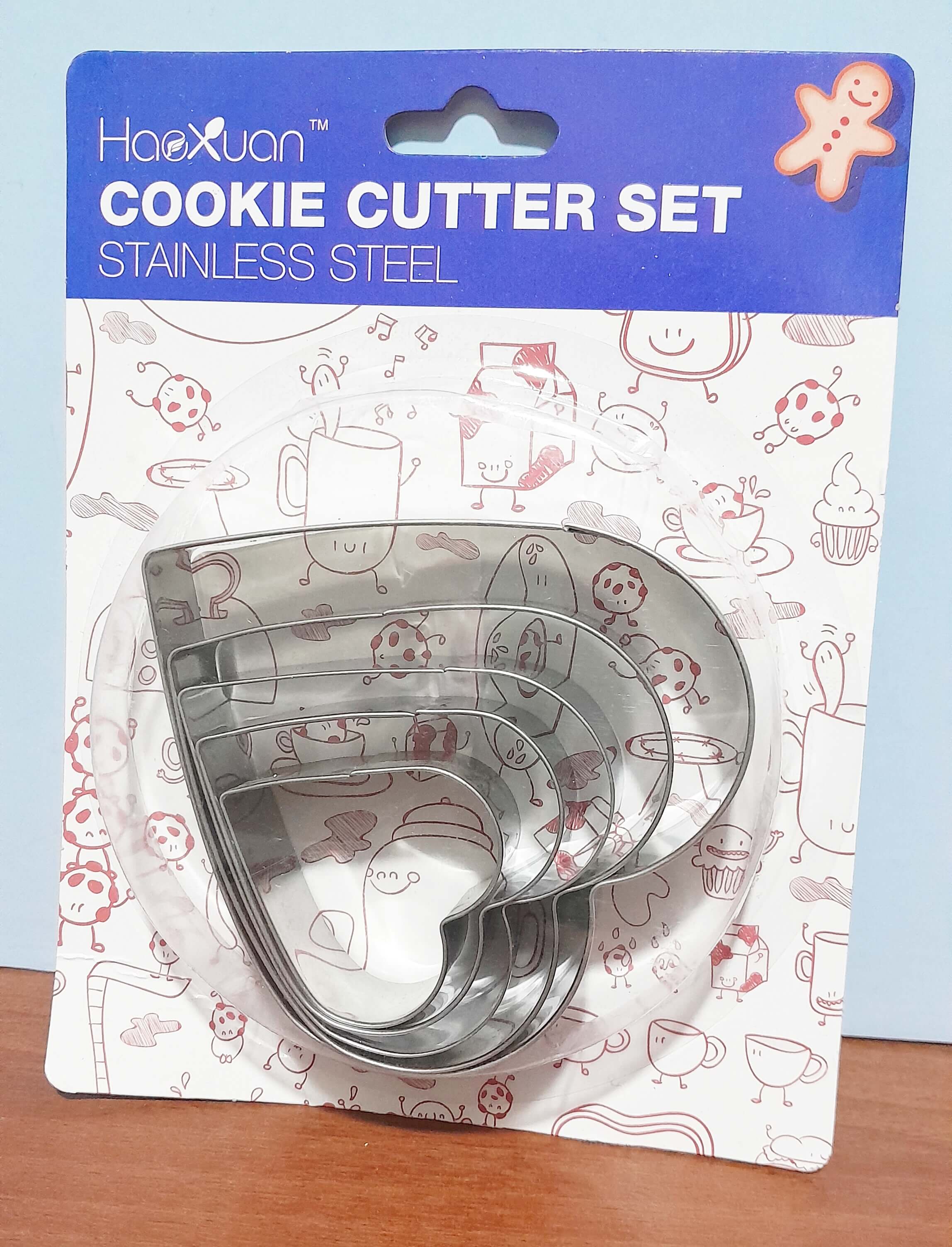 CORTANTE METAL CORAZON x5 COOKIE CUTTER