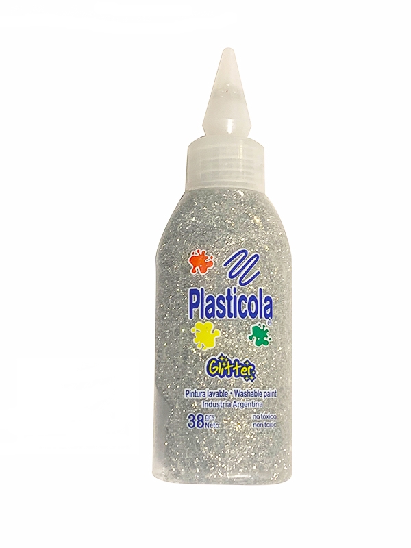 ADHESIVO GLITTER PLASTICOLA x38gr PLATE