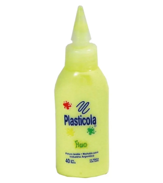 ADHESIVO FLUO PLASTICOLA x40gr AMARILLO