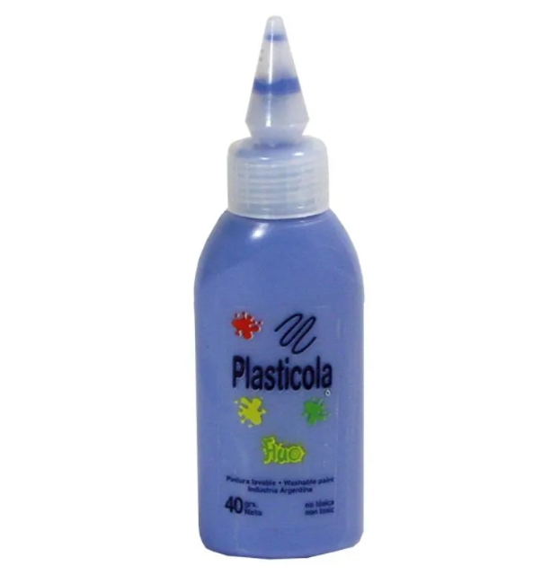 ADHESIVO FLUO PLASTICOLA x40gr AZUL