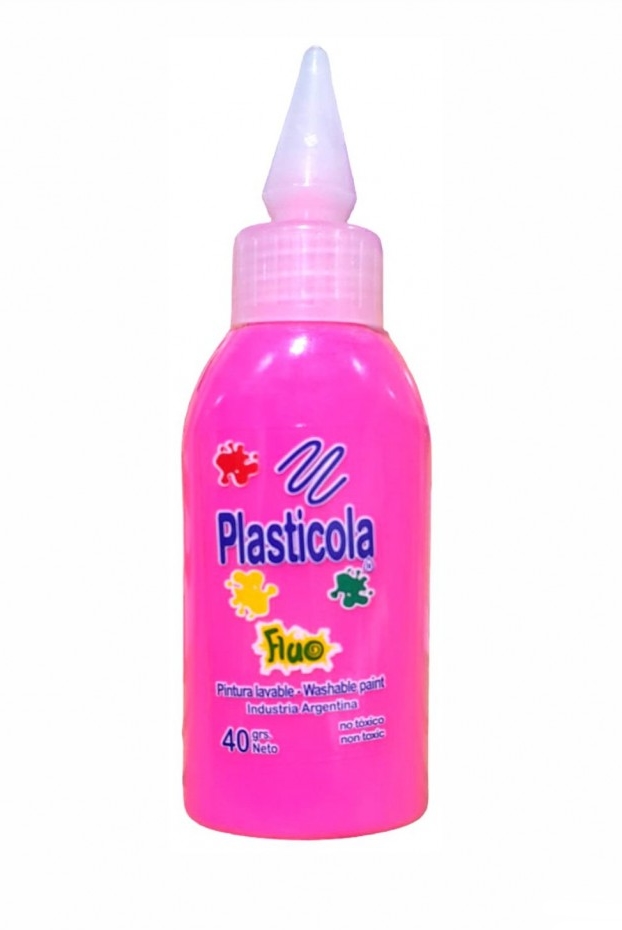 ADHESIVO FLUO PLASTICOLA x40gr ROSA