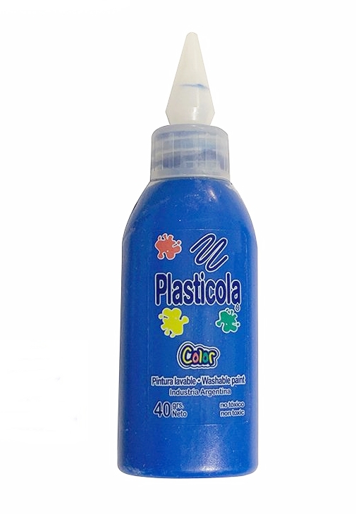 ADHESIVO COLOR PLASTICOLA x40gr AZUL