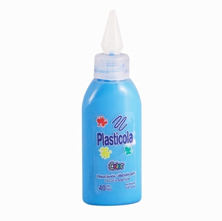 ADHESIVO COLOR PLASTICOLA x40gr CELESTE