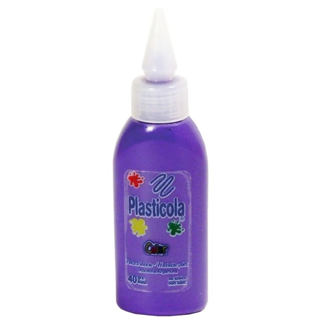 ADHESIVO COLOR PLASTICOLA x40gr VIOLETA