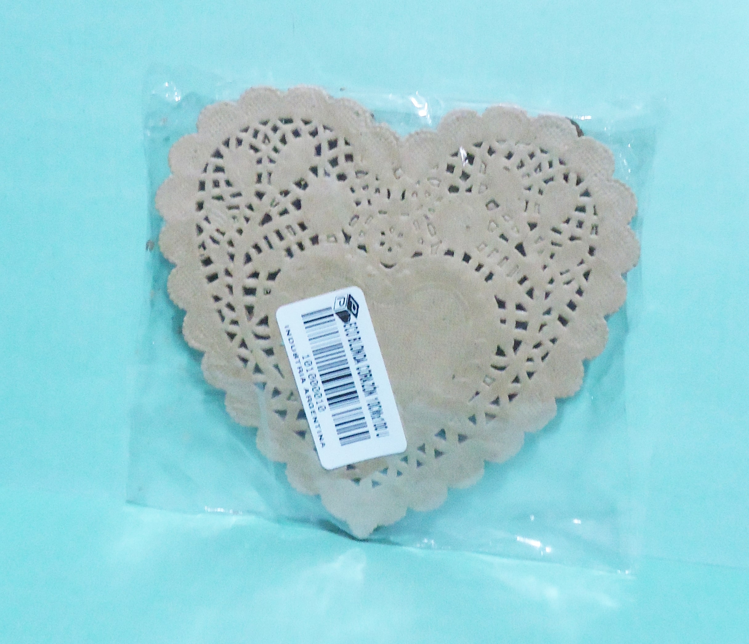 BLONDA CALADA 10CM CORAZON KRAFT x100